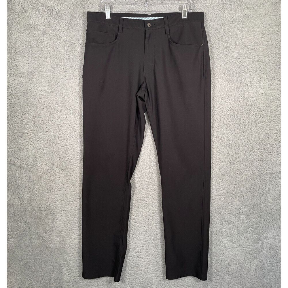 FootJoy FJ 5-Pocket Golf Pants Mens 34X32 Athletic Fit Black Stretch Performance